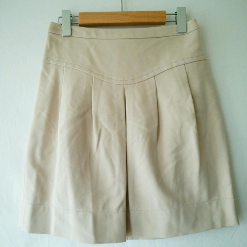 ジルスチュアート JILLSTUART スカート ひざ丈スカート 0 無地 ベージュ / ベージュ /  レディース USED 古着 中古 10033789