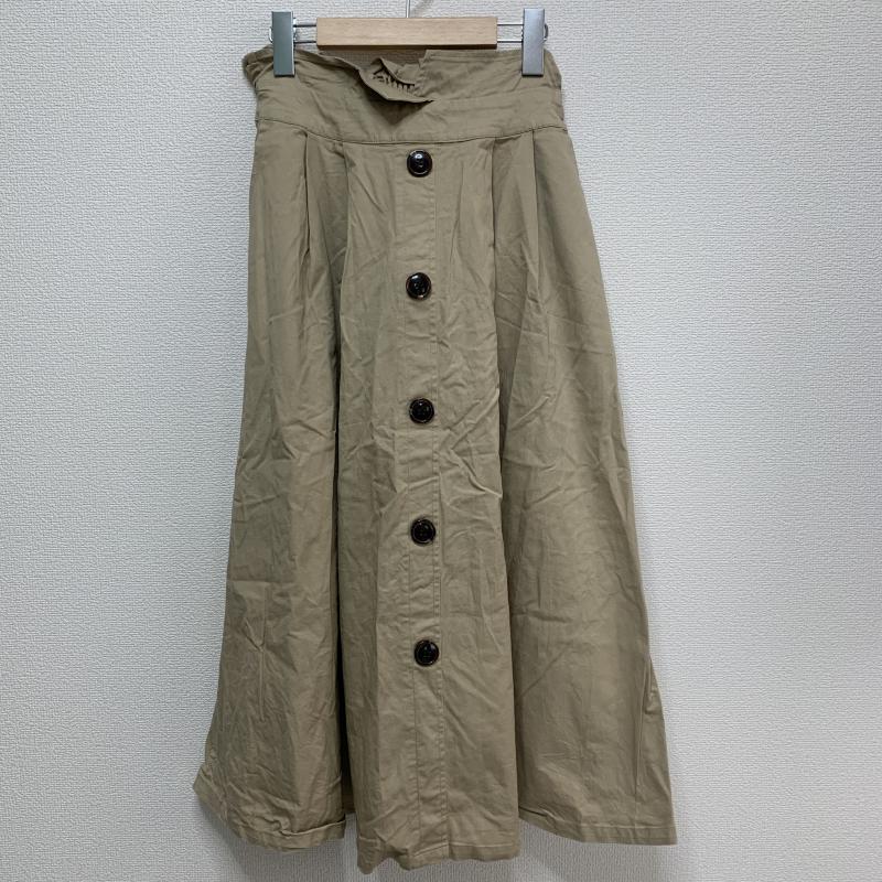ヘザー Heather スカート ロングスカート フレアスカート FREE 無地 ベージュ / ベージュ /  レディース USED 古着 中古 10033825