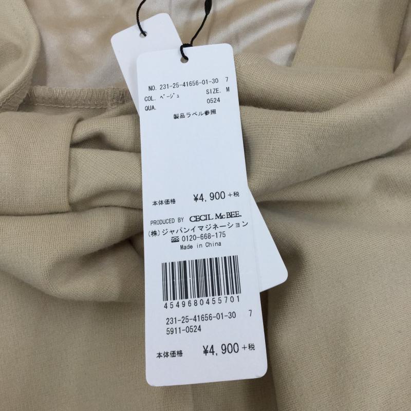 セシルマクビー CECIL McBEE トップス トップス M  ベージュ / ベージュ /  レディース USED 古着 中古 10033946