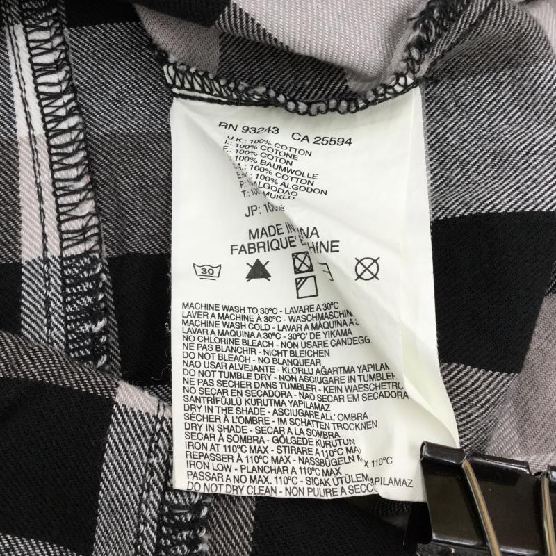 ディーゼル DIESEL シャツ、ブラウス 長袖 S チェック 白 / ホワイト / X 黒 / ブラック / X 灰 / グレー /  メンズ USED 古着 中古 10033951