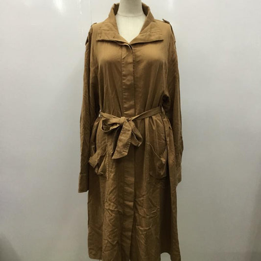 アングリッド Ungrid コート トレンチコート スタンドカラートレンチ 無地 M 無地 キャメル / キャメル /  レディース USED 古着 中古 10034081