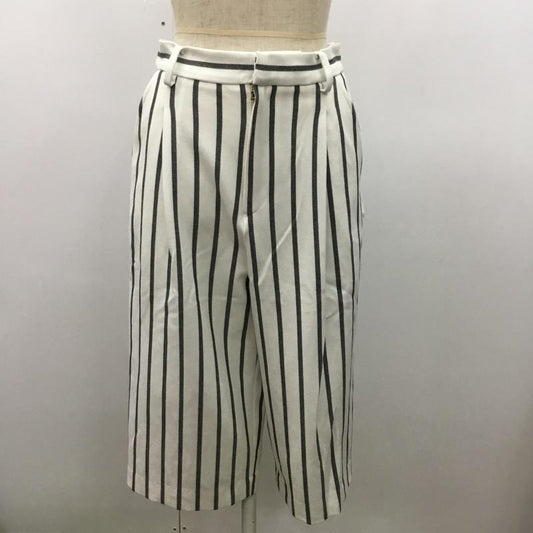 シップス SHIPS ボトムス ボトムス ハーフパンツ ストライプ 38 ストライプ 白 / ホワイト / X 灰 / グレー /  レディース USED 古着 中古 10034088