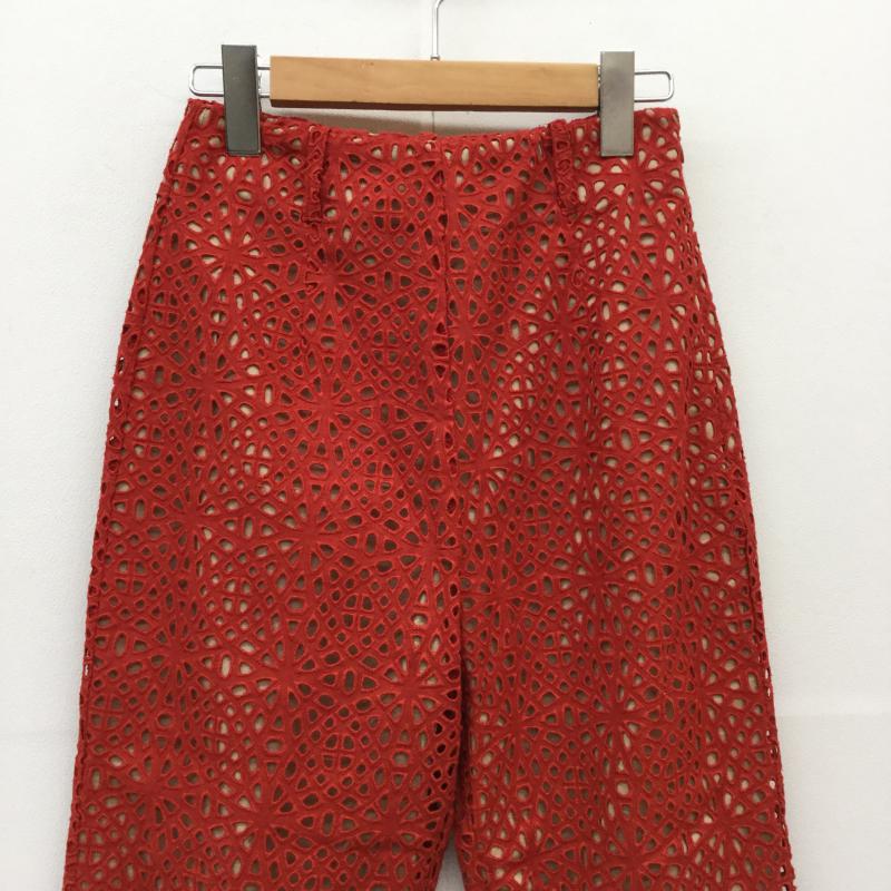アリシアスタン ALEXIA STAM ボトムス ボトムス S レース柄 赤 / レッド /  レディース USED 古着 中古 10034168