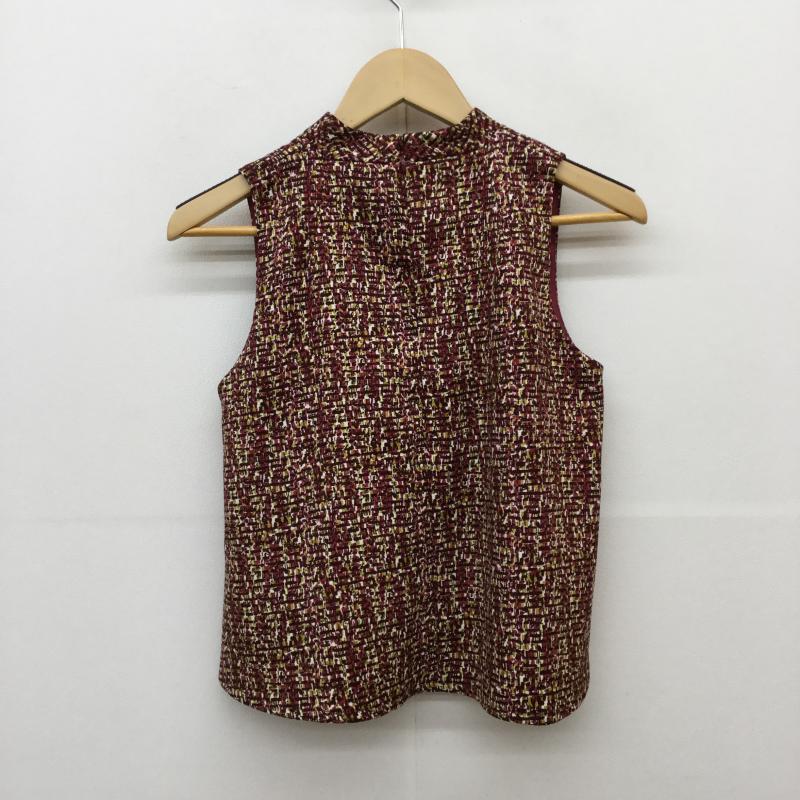 レディメイド LADYMADE カットソー 半袖 ノースリーブ FREE  白 / ホワイト / X 黄 / イエロー / X えんじ / ワインレッド /  レディース USED 古着 中古 10034230