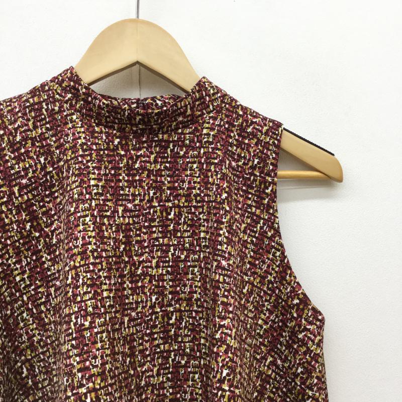 レディメイド LADYMADE カットソー 半袖 ノースリーブ FREE  白 / ホワイト / X 黄 / イエロー / X えんじ / ワインレッド /  レディース USED 古着 中古 10034230