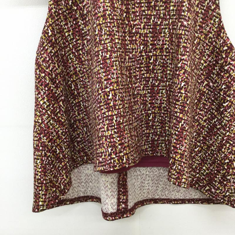 レディメイド LADYMADE カットソー 半袖 ノースリーブ FREE  白 / ホワイト / X 黄 / イエロー / X えんじ / ワインレッド /  レディース USED 古着 中古 10034230