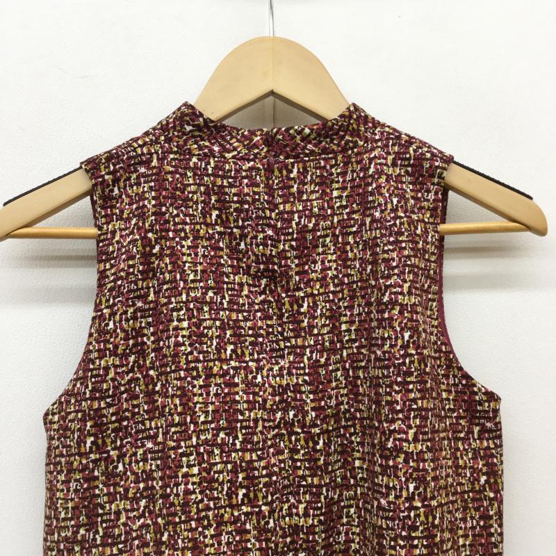 レディメイド LADYMADE カットソー 半袖 ノースリーブ FREE  白 / ホワイト / X 黄 / イエロー / X えんじ / ワインレッド /  レディース USED 古着 中古 10034230