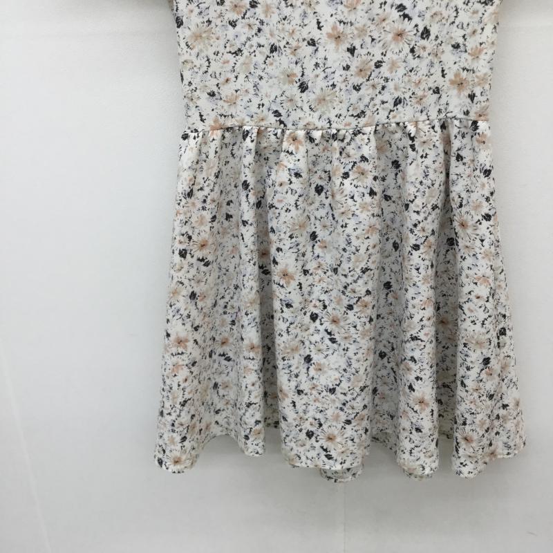 マジェスティックレゴン MAJESTIC LEGON ワンピース ひざ丈スカート FREE 花柄 白 / ホワイト /  レディース USED 古着 中古 10034474