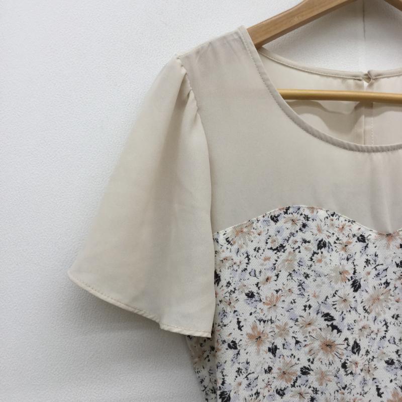 マジェスティックレゴン MAJESTIC LEGON ワンピース ひざ丈スカート FREE 花柄 白 / ホワイト /  レディース USED 古着 中古 10034474