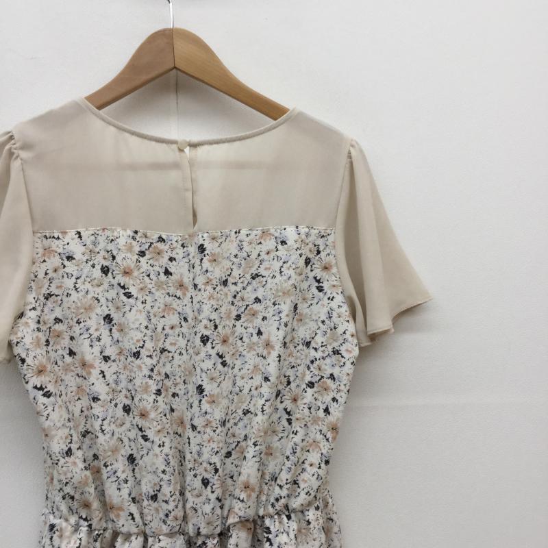 マジェスティックレゴン MAJESTIC LEGON ワンピース ひざ丈スカート FREE 花柄 白 / ホワイト /  レディース USED 古着 中古 10034474