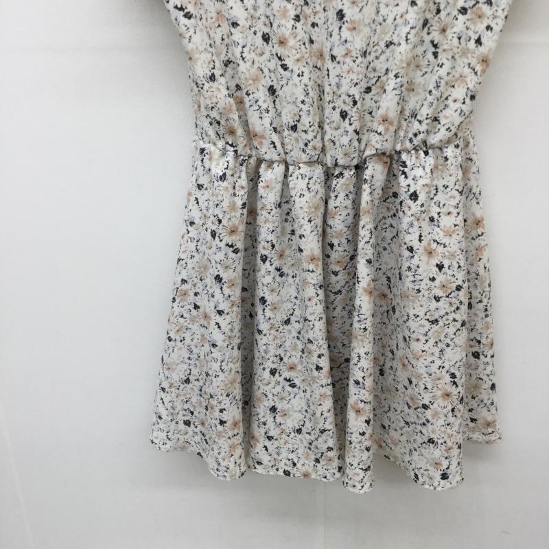 マジェスティックレゴン MAJESTIC LEGON ワンピース ひざ丈スカート FREE 花柄 白 / ホワイト /  レディース USED 古着 中古 10034474