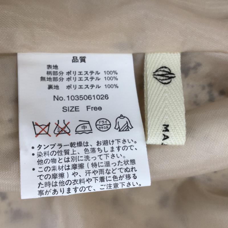 マジェスティックレゴン MAJESTIC LEGON ワンピース ひざ丈スカート FREE 花柄 白 / ホワイト /  レディース USED 古着 中古 10034474