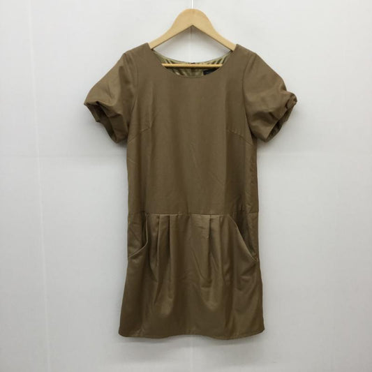 ビームス ハート BEAMS HEART ワンピース ひざ丈スカート 半袖ワンピース FREE  茶 / ブラウン /  レディース USED 古着 中古 10034665