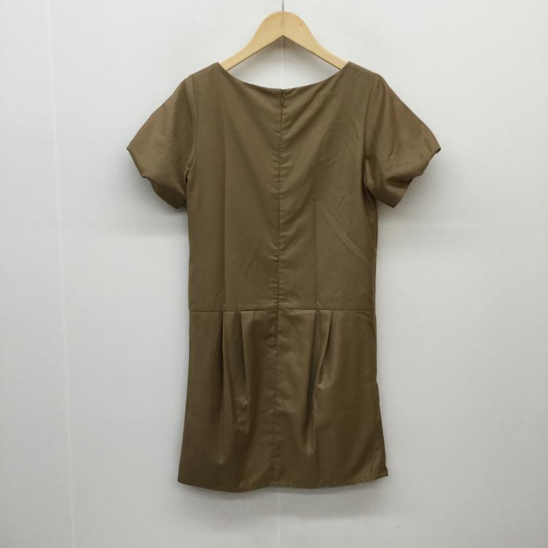 ビームス ハート BEAMS HEART ワンピース ひざ丈スカート 半袖ワンピース FREE  茶 / ブラウン /  レディース USED 古着 中古 10034665