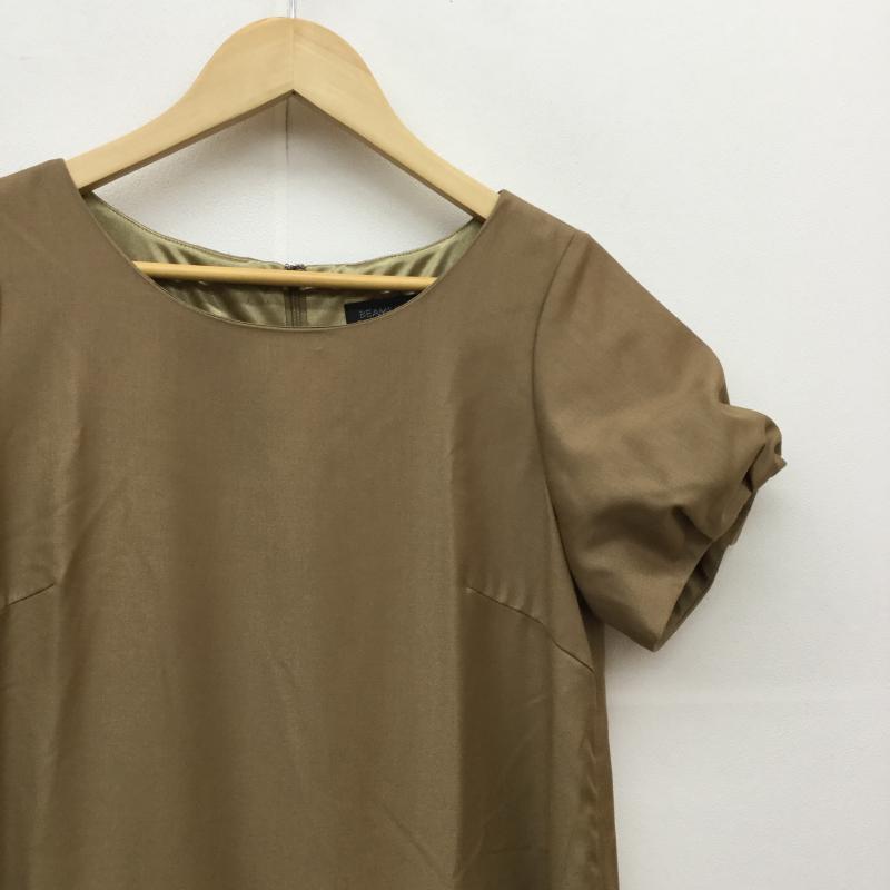 ビームス ハート BEAMS HEART ワンピース ひざ丈スカート 半袖ワンピース FREE  茶 / ブラウン /  レディース USED 古着 中古 10034665