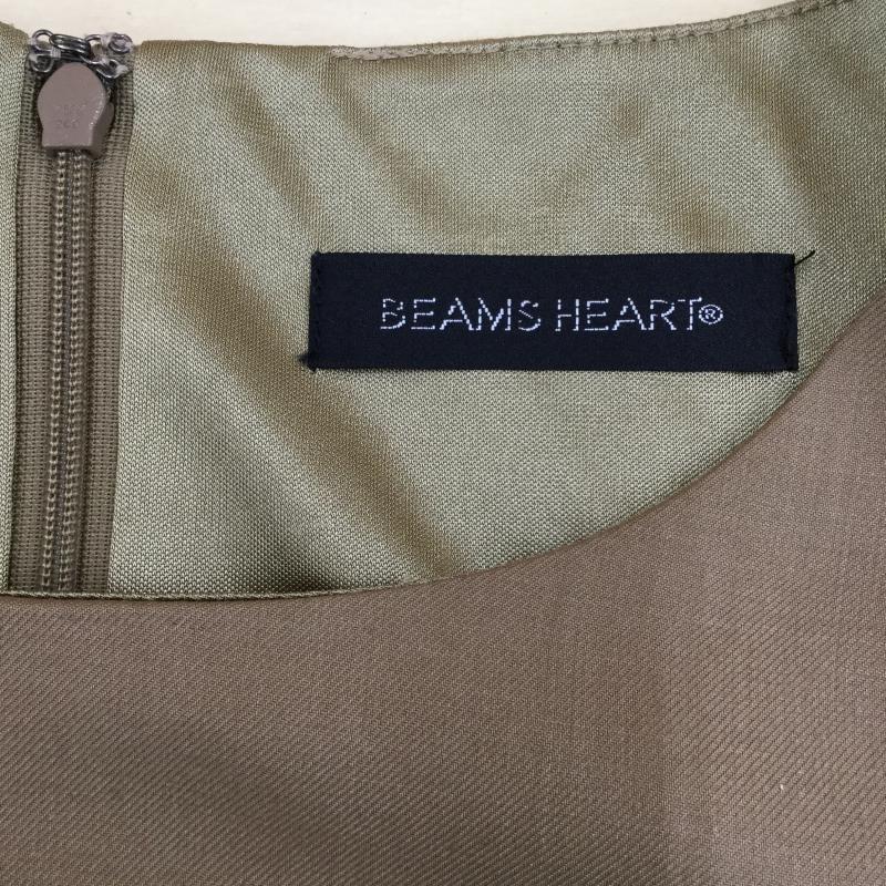 ビームス ハート BEAMS HEART ワンピース ひざ丈スカート 半袖ワンピース FREE  茶 / ブラウン /  レディース USED 古着 中古 10034665