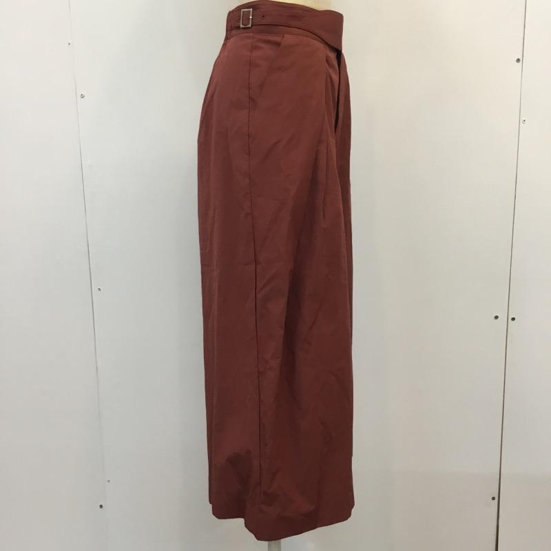 アイテムズ アーバンリサーチ ITEMS URBAN RESEARCH ボトムス ボトムス ウエストベルトガウチョ WH75-24N005 FREE 無地 赤 / レッド / X 茶 / ブラウン /  レディース USED 古着 中古 10034762