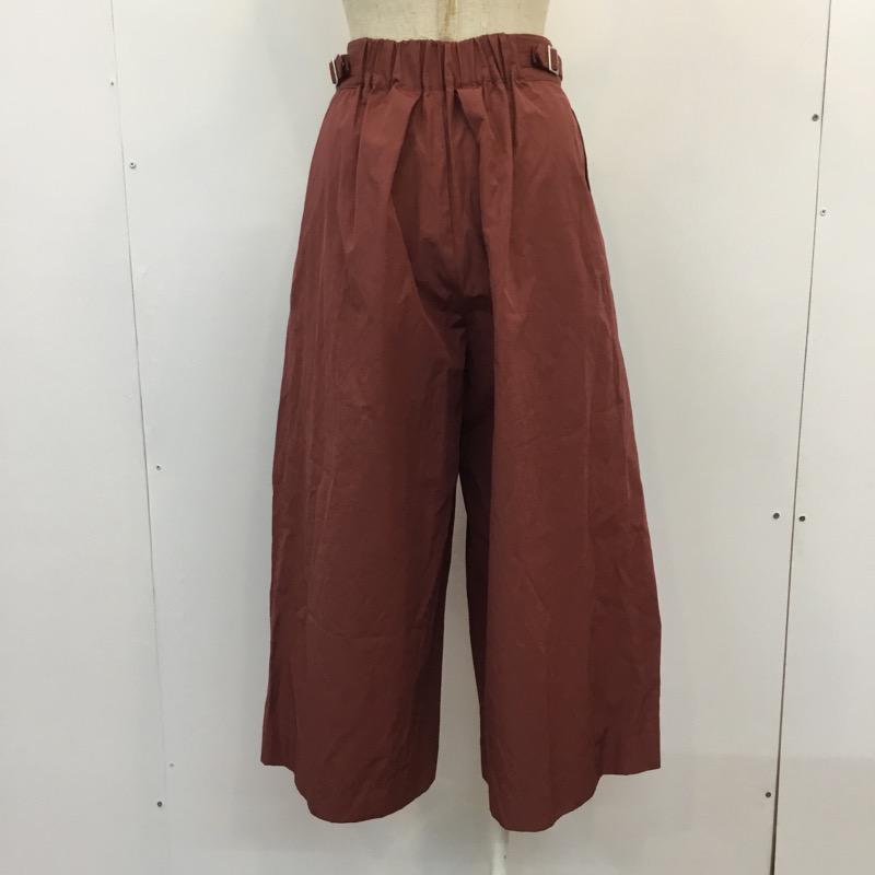 アイテムズ アーバンリサーチ ITEMS URBAN RESEARCH ボトムス ボトムス ウエストベルトガウチョ WH75-24N005 FREE 無地 赤 / レッド / X 茶 / ブラウン /  レディース USED 古着 中古 10034762