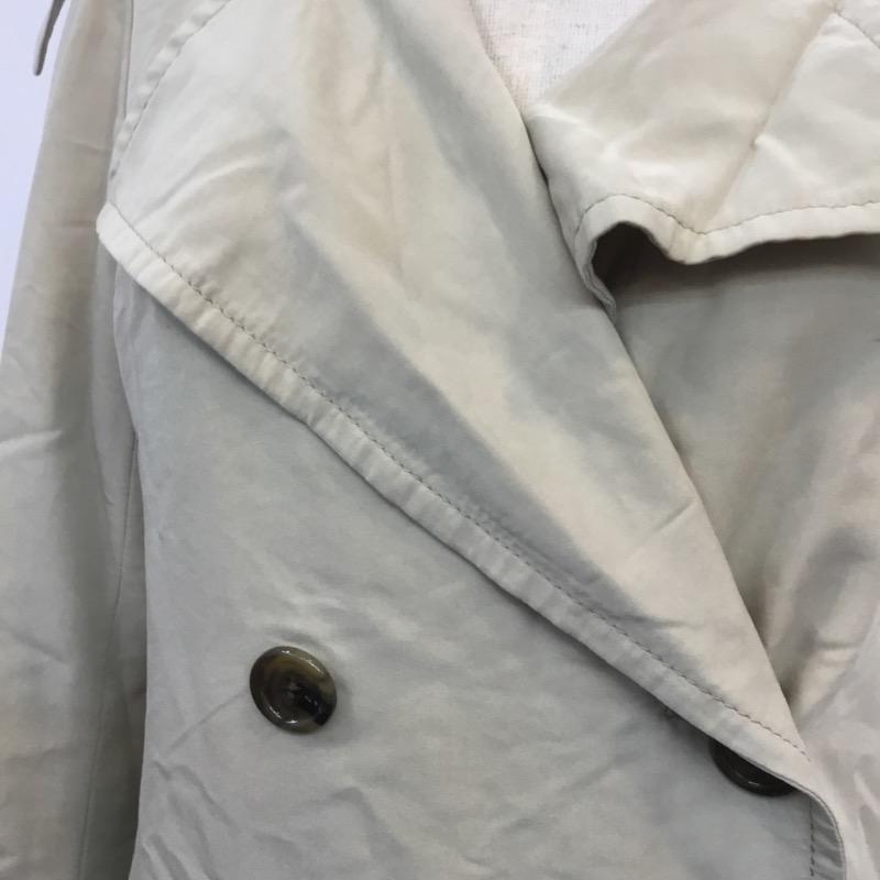ブラックバイマウジー BLACK BY MOUSSY コート トレンチコート 無地 ベルト付き 1 無地 ベージュ / ベージュ /  レディース USED 古着 中古 10034768