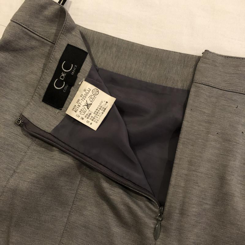 クードシャンス COUP DE CHANCE スカート ひざ丈スカート 38 無地 灰 / グレー /  レディース USED 古着 中古 10034793