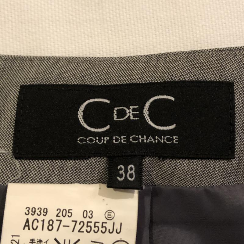 クードシャンス COUP DE CHANCE スカート ひざ丈スカート 38 無地 灰 / グレー /  レディース USED 古着 中古 10034793