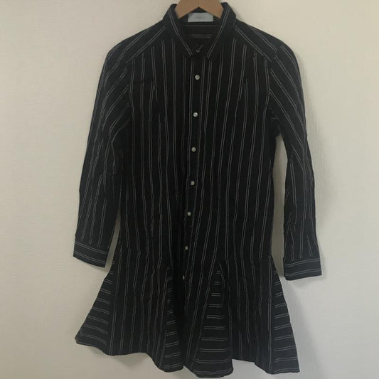 デイシー DEICY ワンピース ひざ丈スカート FREE ストライプ 黒 / ブラック / X 緑 / グリーン / X 白 / ホワイト /  レディース USED 古着 中古 10034823