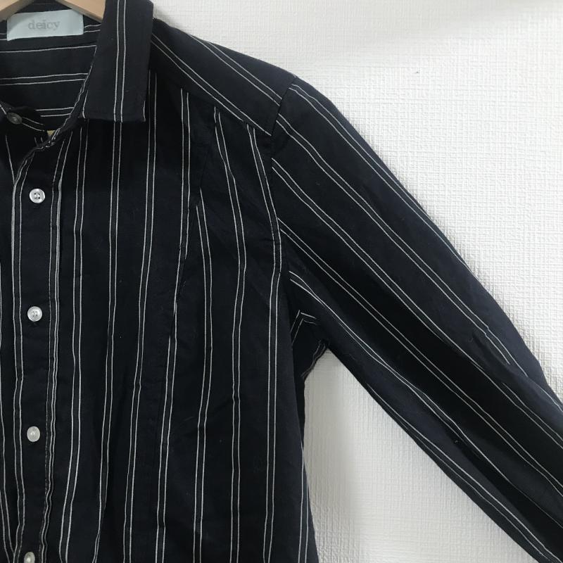 デイシー DEICY ワンピース ひざ丈スカート FREE ストライプ 黒 / ブラック / X 緑 / グリーン / X 白 / ホワイト /  レディース USED 古着 中古 10034823