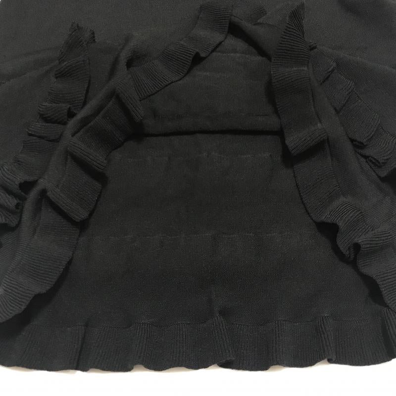 プレフェリール PREFERIR ワンピース ひざ丈スカート 38 無地 黒 / ブラック / X 青 / ブルー /  レディース USED 古着 中古 10034832