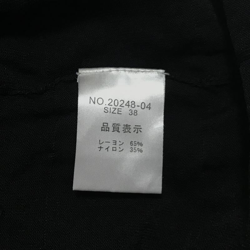プレフェリール PREFERIR ワンピース ひざ丈スカート 38 無地 黒 / ブラック / X 青 / ブルー /  レディース USED 古着 中古 10034832