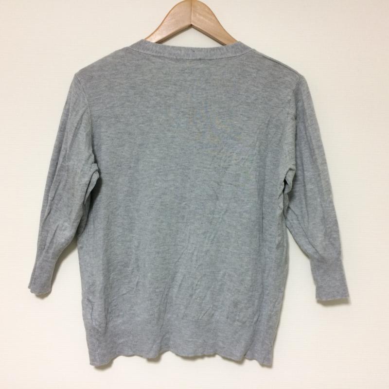 アパートバイローリーズ apart by lowrys ニット、セーター 七分袖 L 無地 灰 / グレー /  レディース USED 古着 中古 10034906