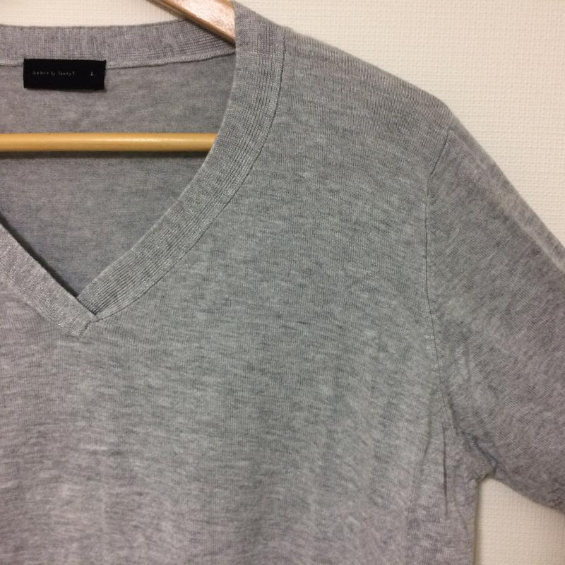 アパートバイローリーズ apart by lowrys ニット、セーター 七分袖 L 無地 灰 / グレー /  レディース USED 古着 中古 10034906