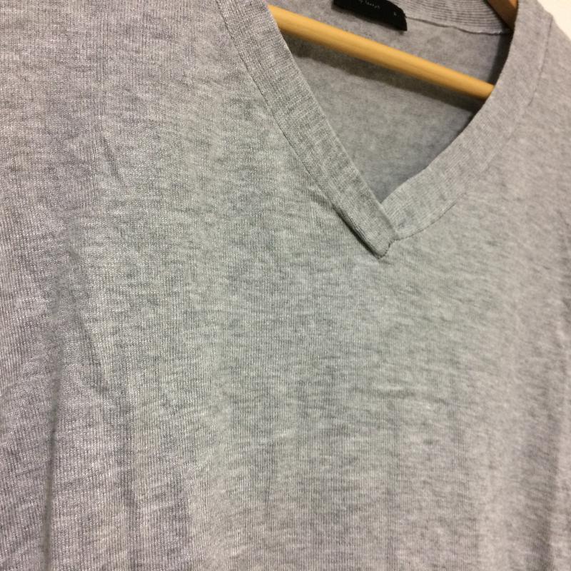 アパートバイローリーズ apart by lowrys ニット、セーター 七分袖 L 無地 灰 / グレー /  レディース USED 古着 中古 10034906