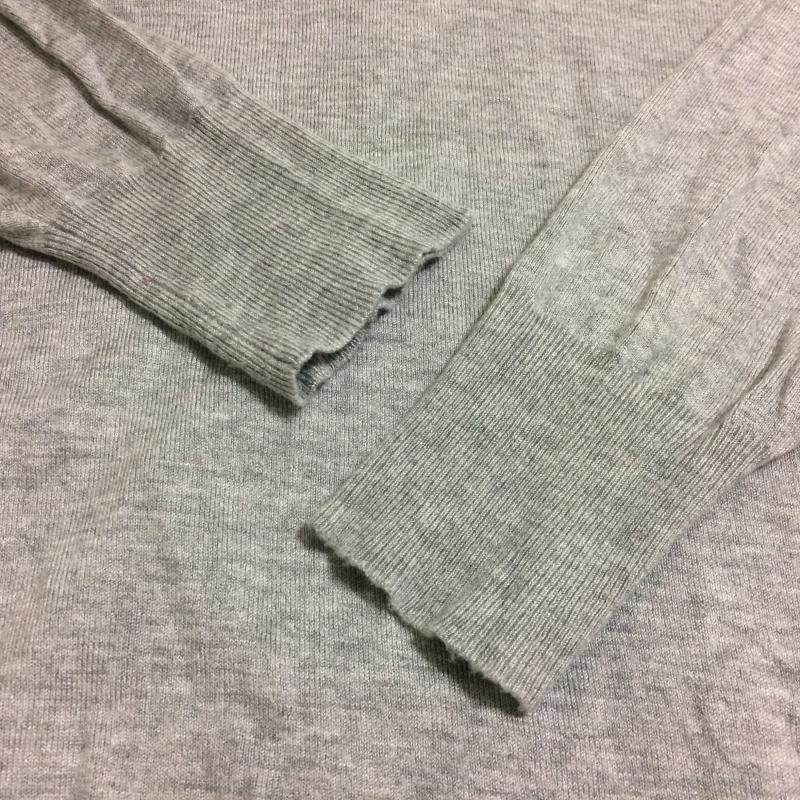アパートバイローリーズ apart by lowrys ニット、セーター 七分袖 L 無地 灰 / グレー /  レディース USED 古着 中古 10034906