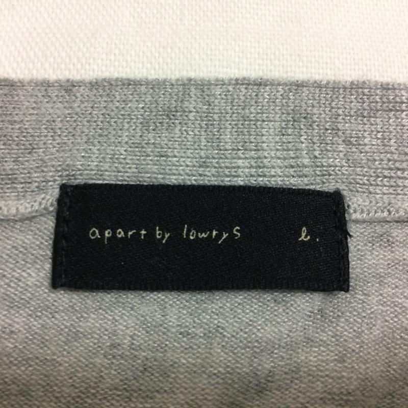 アパートバイローリーズ apart by lowrys ニット、セーター 七分袖 L 無地 灰 / グレー /  レディース USED 古着 中古 10034906