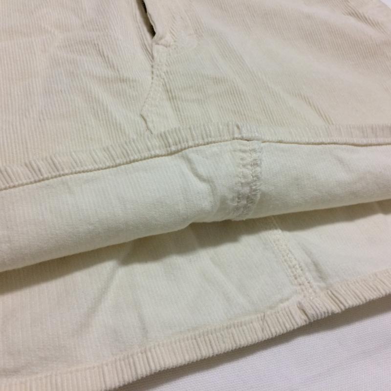 ローリーズファーム LOWRYS FARM スカート ミニスカート コーデュロイ M 無地 白 / ホワイト /  レディース USED 古着 中古 10034907