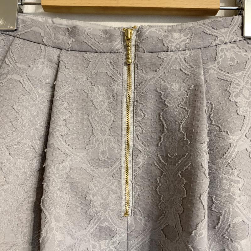 ロペピクニック ROPE' PICNIC スカート ミニスカート タックフレアスカート 38 総柄 X ダメージ加工 青 / ブルー /  レディース USED 古着 中古 10034921
