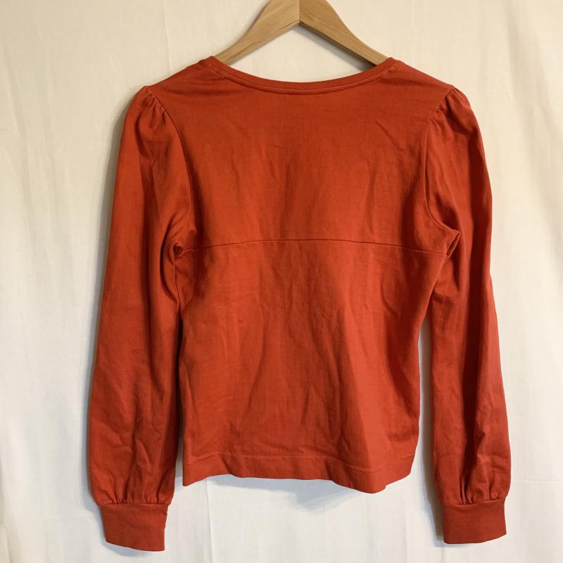 キャシャレル CACHAREL カットソー 長袖 1 無地 X 刺繍 赤 / レッド /  レディース USED 古着 中古 10034923