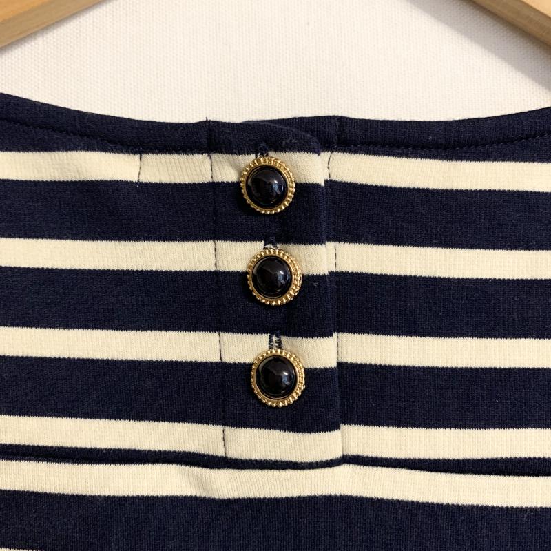 ロペピクニック ROPE' PICNIC ワンピース ミニスカート 38 ボーダー柄 白 / ホワイト / X 紺 / ネイビー /  レディース USED 古着 中古 10034927