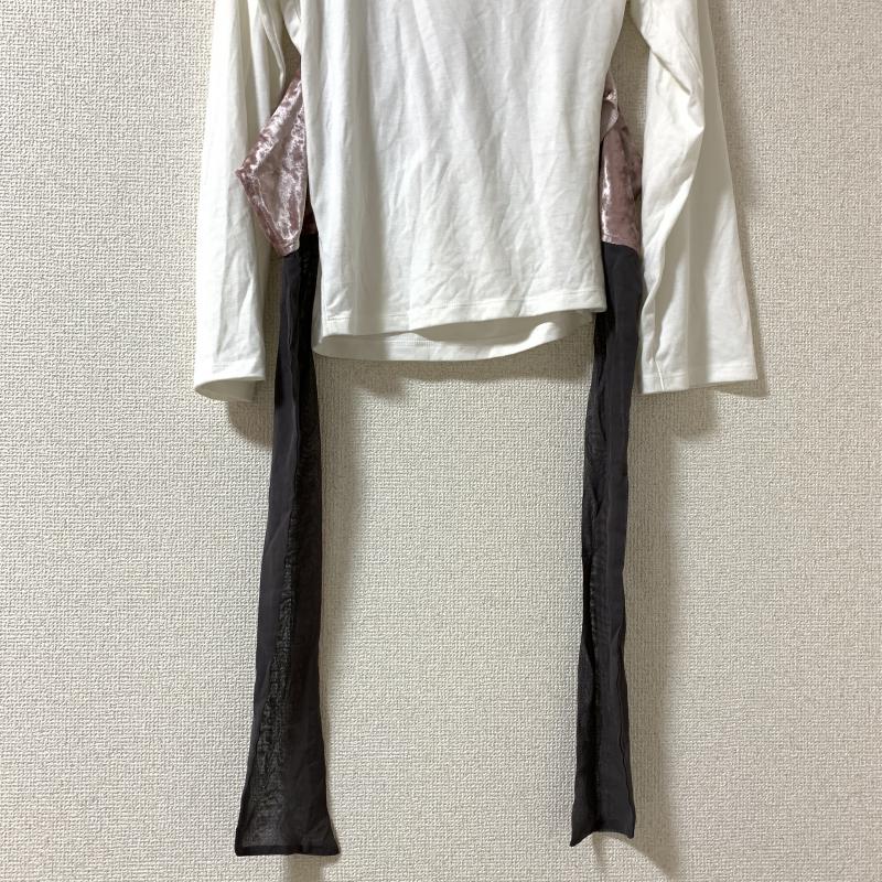 ヘザー Heather カットソー 長袖 FREE 無地 白 / ホワイト / X 桃 / ピンク / X 灰 / グレー /  レディース USED 古着 中古 10034966