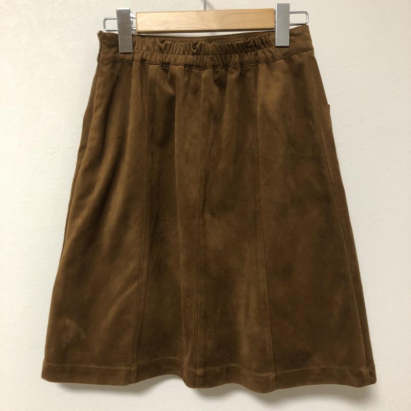 ダブルクローゼット w closet スカート ミニスカート FREE 無地 茶 / ブラウン /  レディース USED 古着 中古 10034981