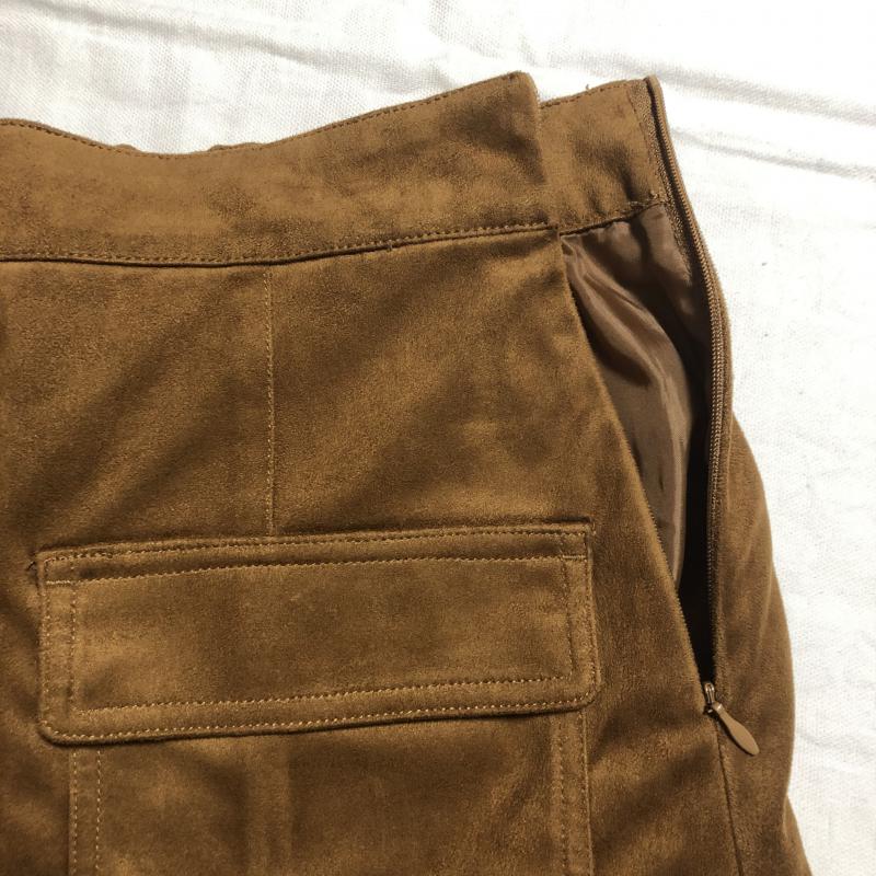 ダブルクローゼット w closet スカート ミニスカート FREE 無地 茶 / ブラウン /  レディース USED 古着 中古 10034981