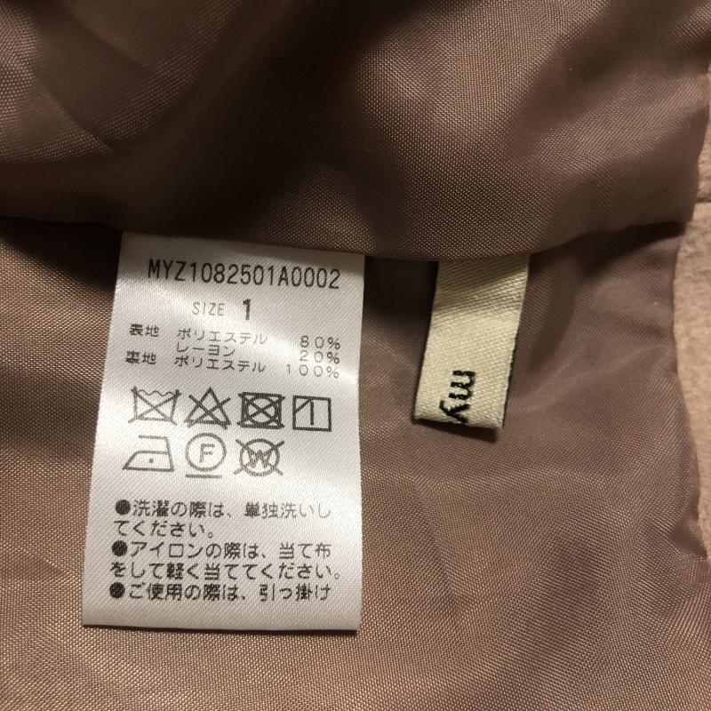 ミスティック mystic スカート ひざ丈スカート 1 無地 茶 / ブラウン /  レディース USED 古着 中古 10035001