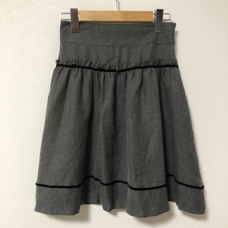 ジャイロホワイト JAYROWHITE スカート ひざ丈スカート 1 無地 灰 / グレー /  レディース USED 古着 中古 10035002