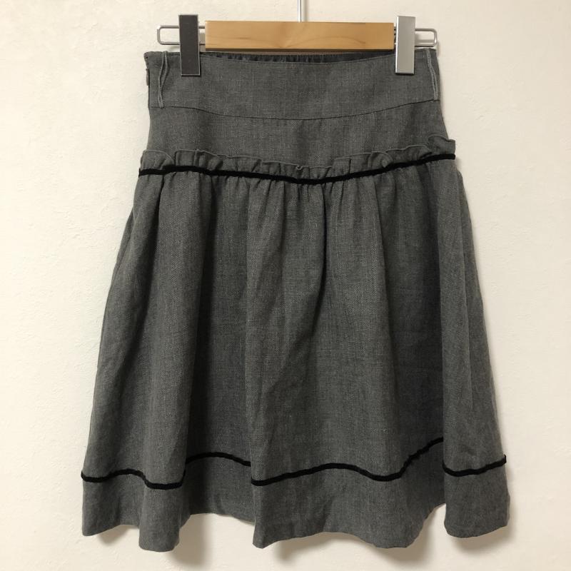 ジャイロホワイト JAYROWHITE スカート ひざ丈スカート 1 無地 灰 / グレー /  レディース USED 古着 中古 10035002