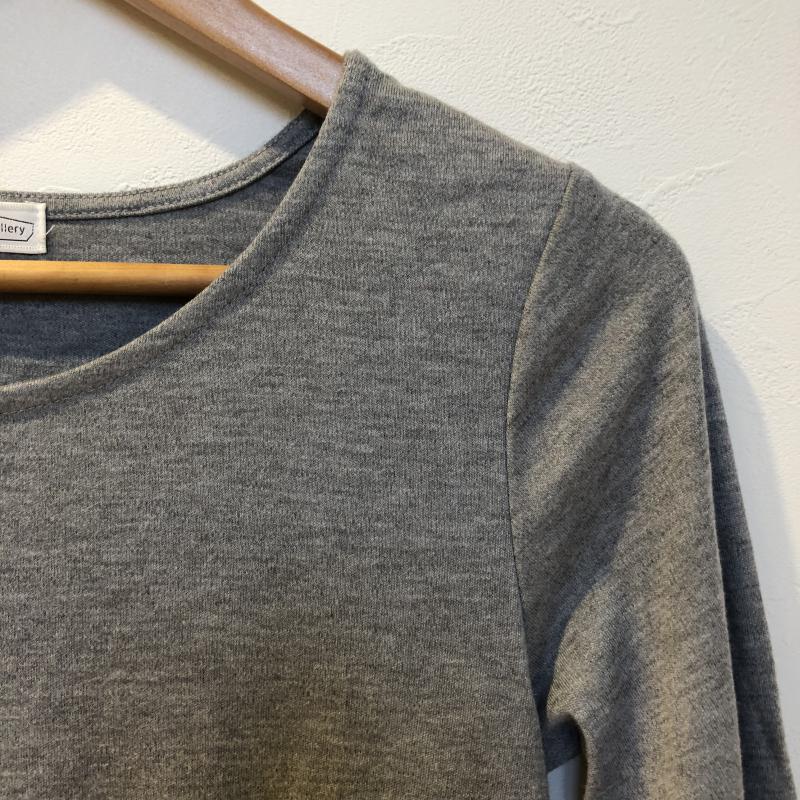 イーハイフンワールドギャラリー E hyphen world gallery カットソー 七分袖 FREE 無地 灰 / グレー /  レディース USED 古着 中古 10035078