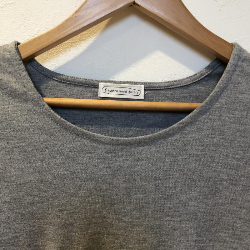 イーハイフンワールドギャラリー E hyphen world gallery カットソー 七分袖 FREE 無地 灰 / グレー /  レディース USED 古着 中古 10035078