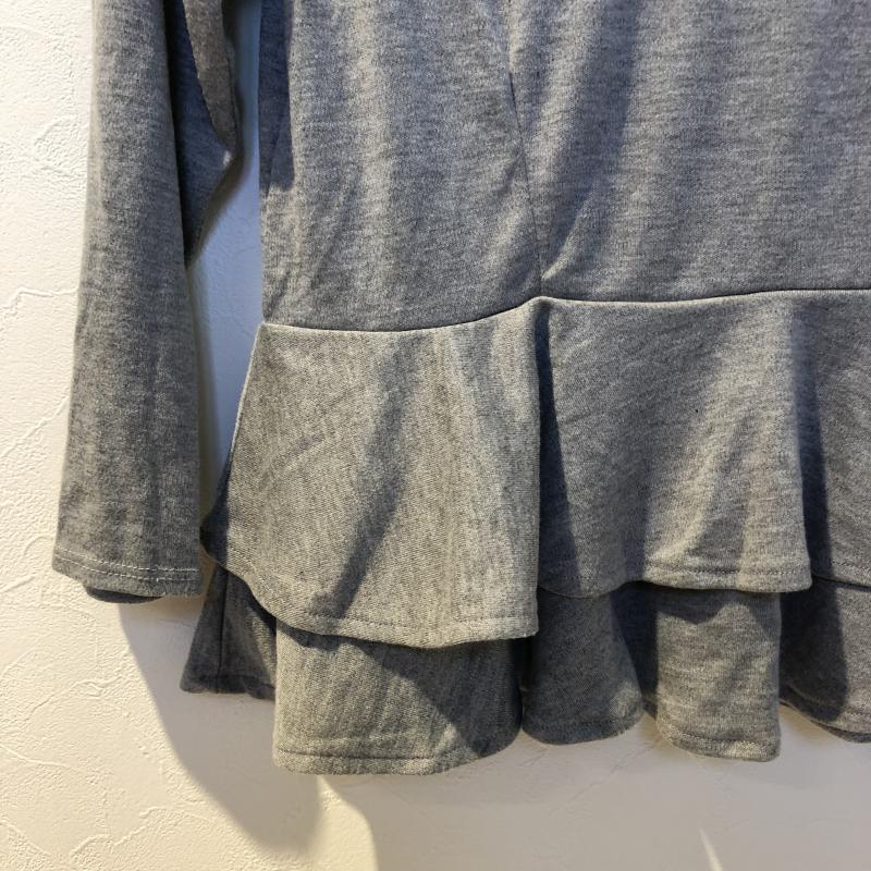 イーハイフンワールドギャラリー E hyphen world gallery カットソー 七分袖 FREE 無地 灰 / グレー /  レディース USED 古着 中古 10035078