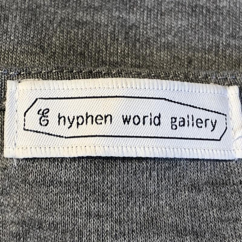 イーハイフンワールドギャラリー E hyphen world gallery カットソー 七分袖 FREE 無地 灰 / グレー /  レディース USED 古着 中古 10035078