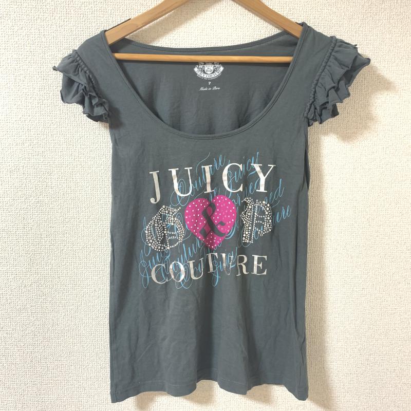 ジューシークチュール JUICY COUTURE タンクトップ タンクトップ フレンチスリーブ ロゴ、文字 X プリント X 無地 カーキ / カーキ /  レディース USED 古着 中古 10035133