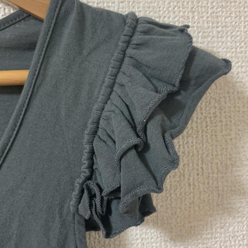 ジューシークチュール JUICY COUTURE タンクトップ タンクトップ フレンチスリーブ ロゴ、文字 X プリント X 無地 カーキ / カーキ /  レディース USED 古着 中古 10035133
